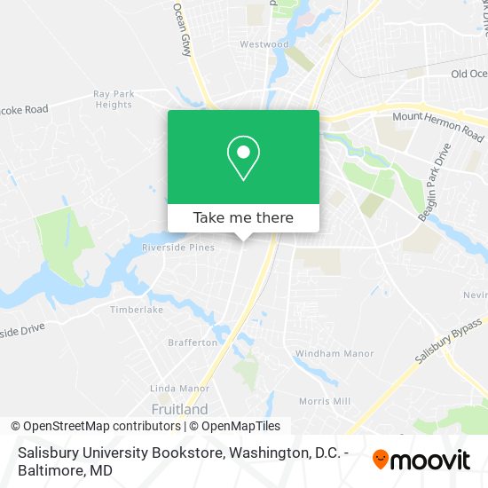 Salisbury University Bookstore map