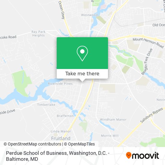 Mapa de Perdue School of Business