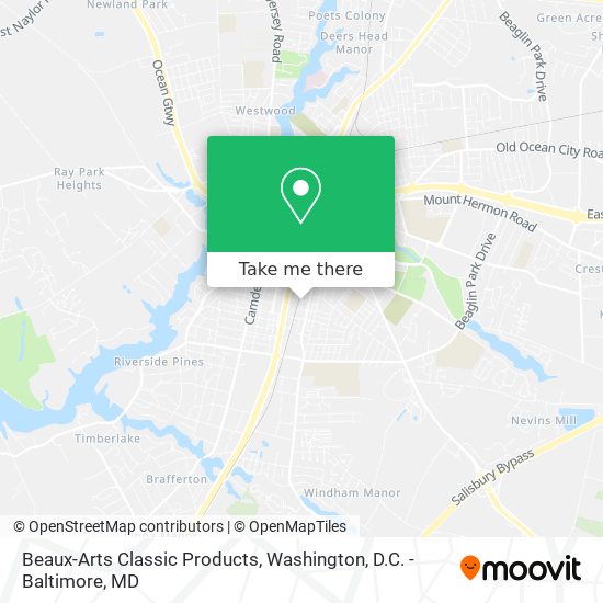 Beaux-Arts Classic Products map