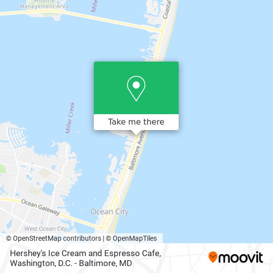 Mapa de Hershey's Ice Cream and Espresso Cafe