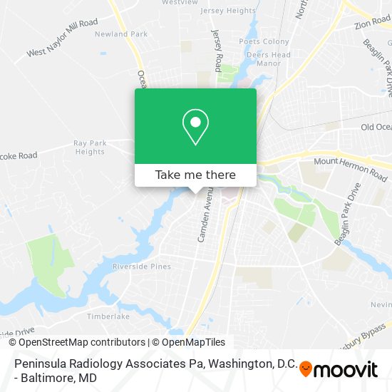 Peninsula Radiology Associates Pa map