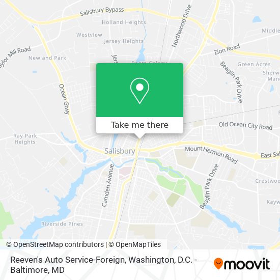 Reeven's Auto Service-Foreign map