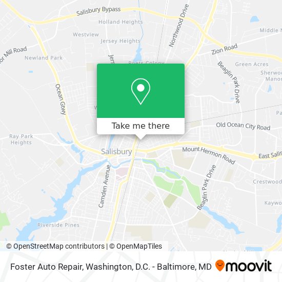 Mapa de Foster Auto Repair