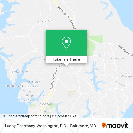 Mapa de Lusby Pharmacy