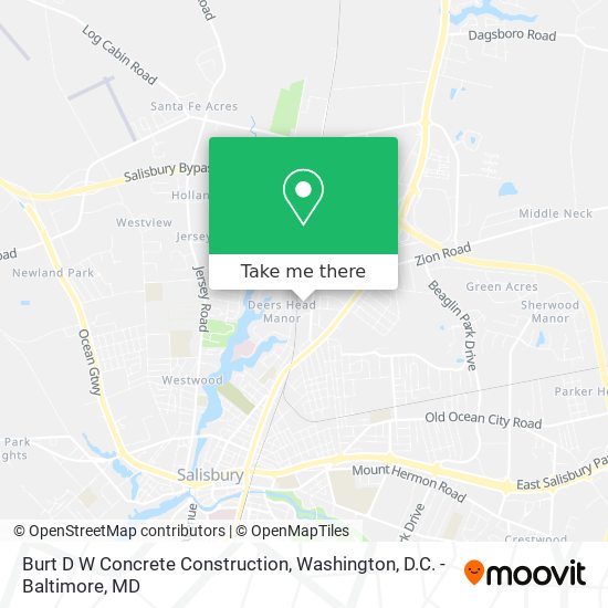 Burt D W Concrete Construction map