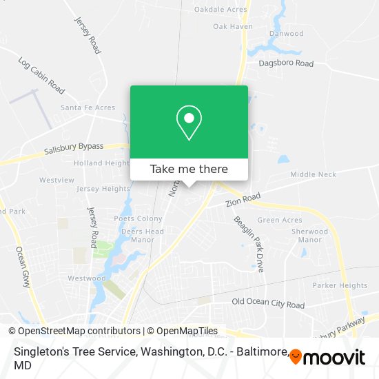 Mapa de Singleton's Tree Service