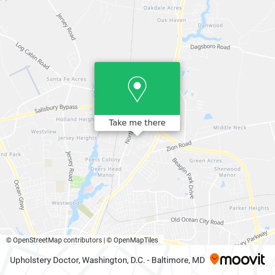 Upholstery Doctor map