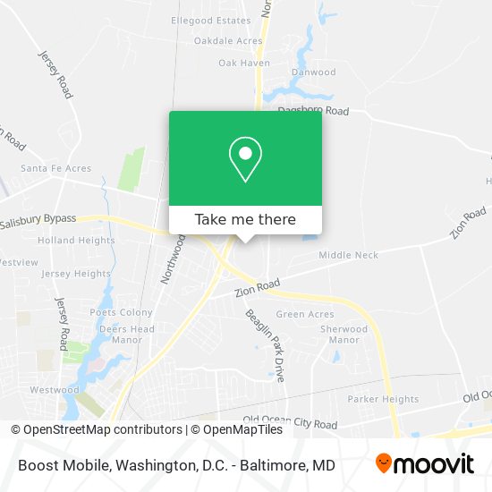 Boost Mobile map