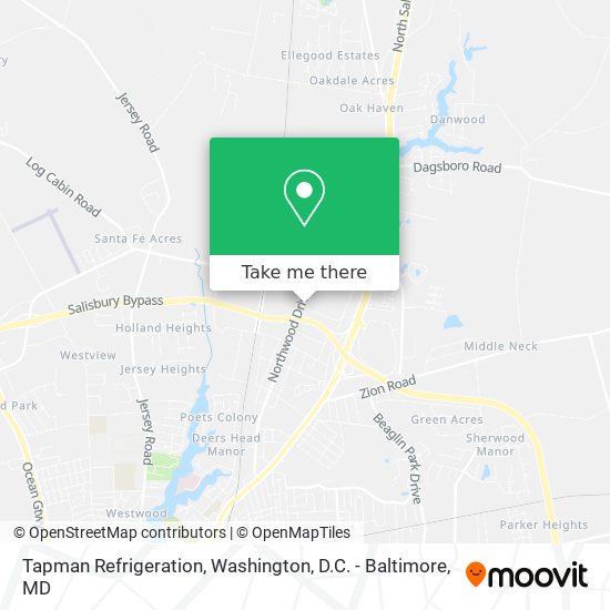 Tapman Refrigeration map