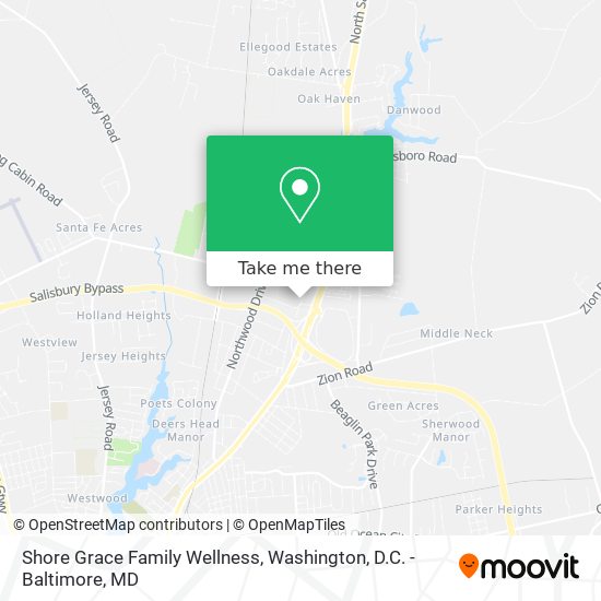 Shore Grace Family Wellness map