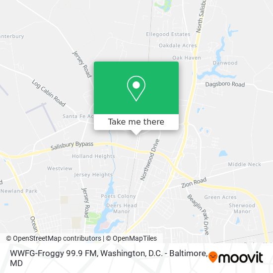 WWFG-Froggy 99.9 FM map