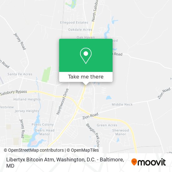 Mapa de Libertyx Bitcoin Atm