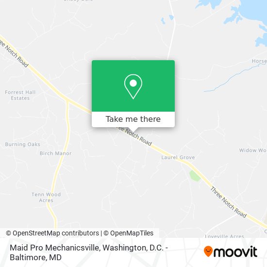 Maid Pro Mechanicsville map