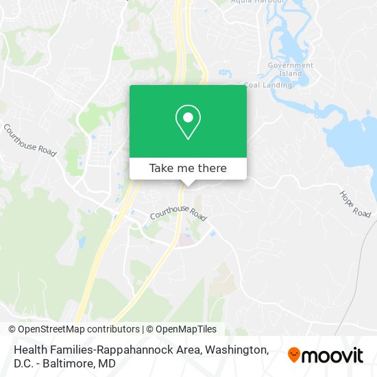 Mapa de Health Families-Rappahannock Area