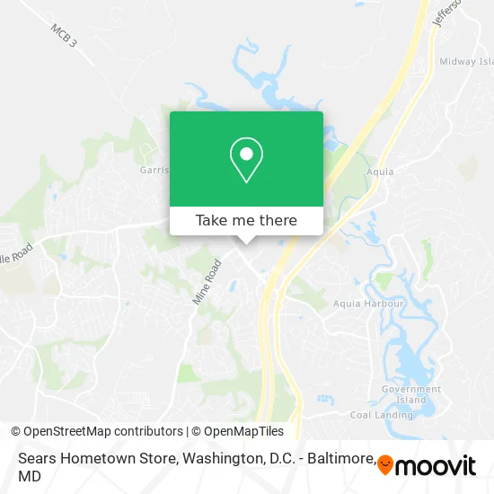 Sears Hometown Store map