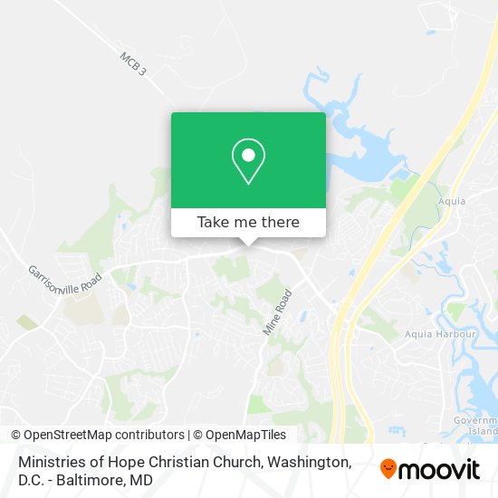 Ministries of Hope Christian Church map