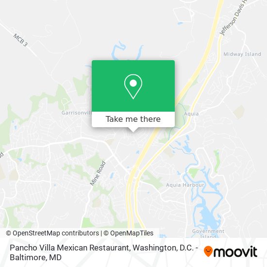 Mapa de Pancho Villa Mexican Restaurant