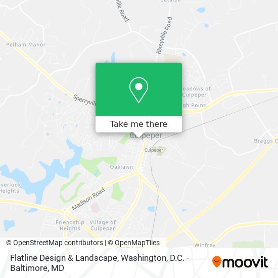 Flatline Design & Landscape map