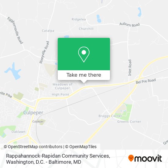 Rappahannock-Rapidan Community Services map