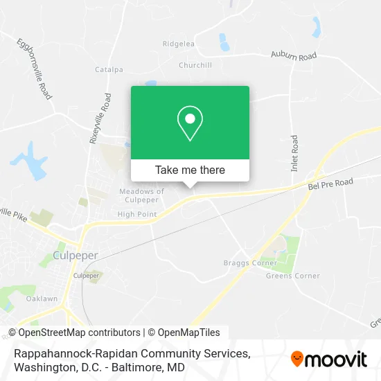 Rappahannock-Rapidan Community Services map