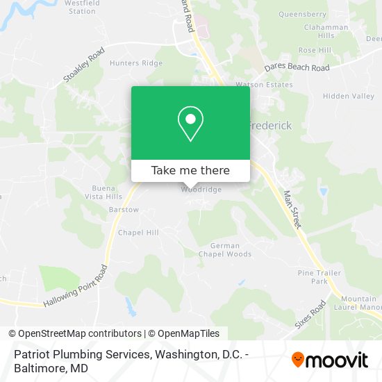 Patriot Plumbing Services map