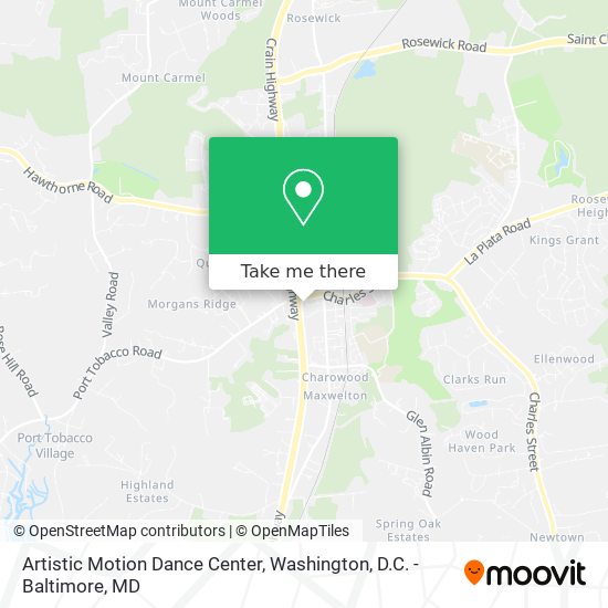 Mapa de Artistic Motion Dance Center