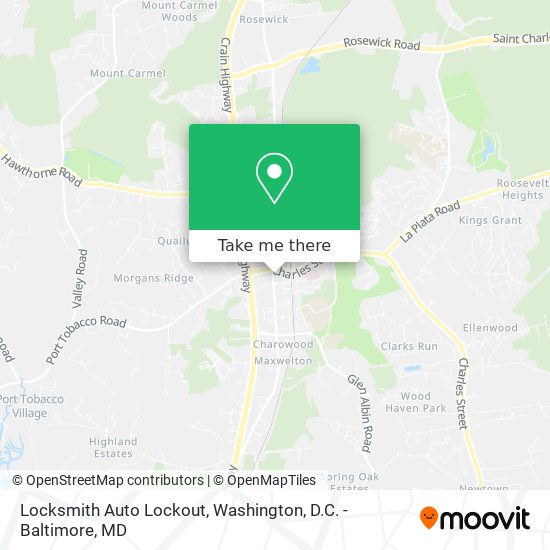 Locksmith Auto Lockout map