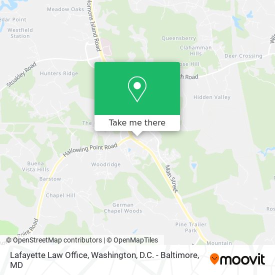 Mapa de Lafayette Law Office