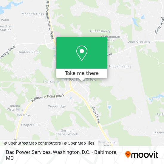 Bac Power Services map