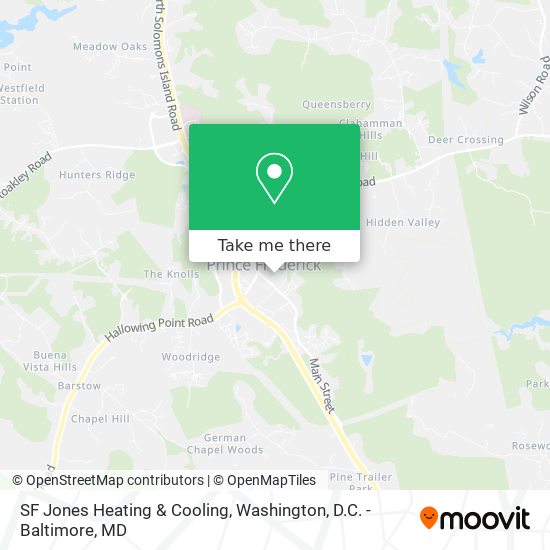SF Jones Heating & Cooling map
