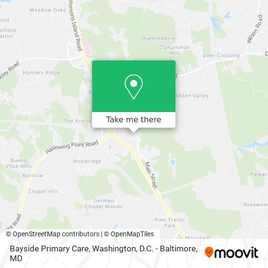 Bayside Primary Care map