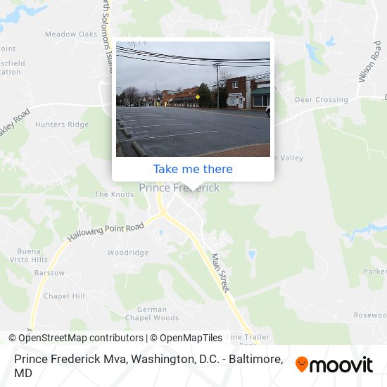 Prince Frederick Mva map