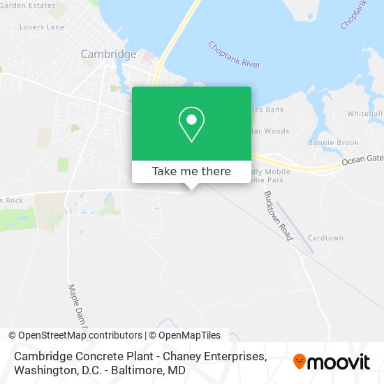 Cambridge Concrete Plant - Chaney Enterprises map