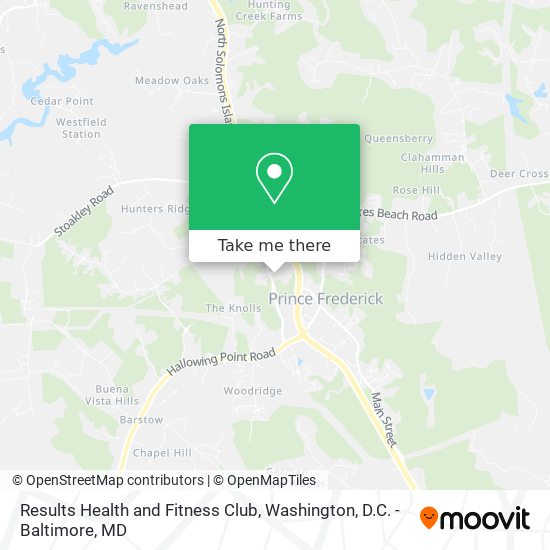 Mapa de Results Health and Fitness Club