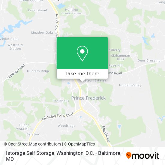 Istorage Self Storage map