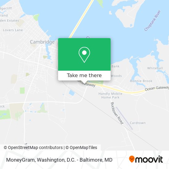 Mapa de MoneyGram