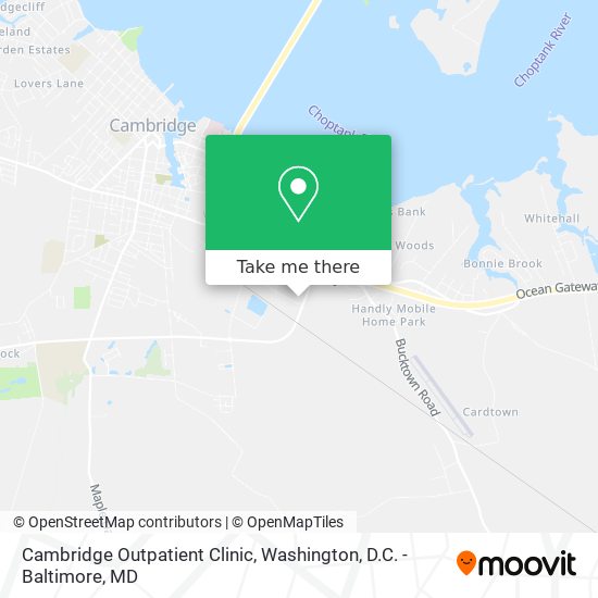 Cambridge Outpatient Clinic map