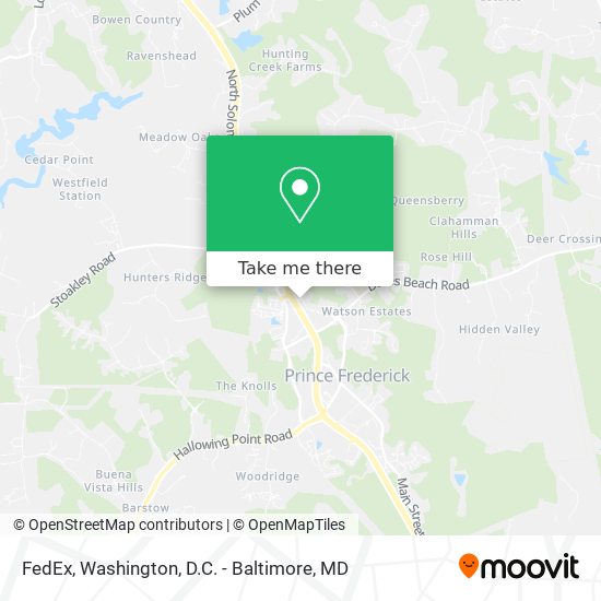 FedEx map