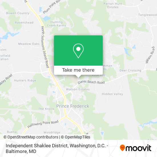 Independent Shaklee District map
