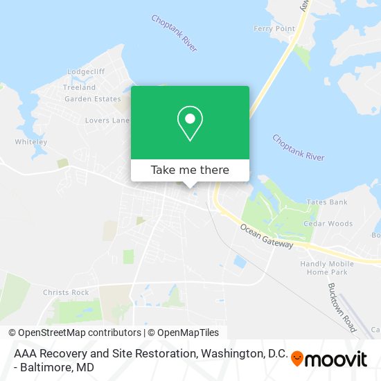 Mapa de AAA Recovery and Site Restoration