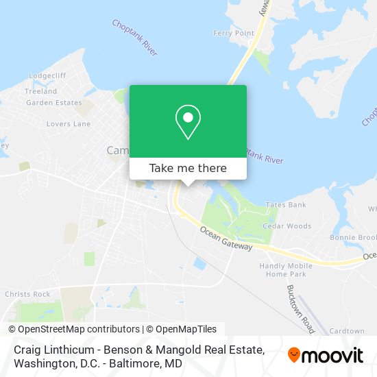 Craig Linthicum - Benson & Mangold Real Estate map