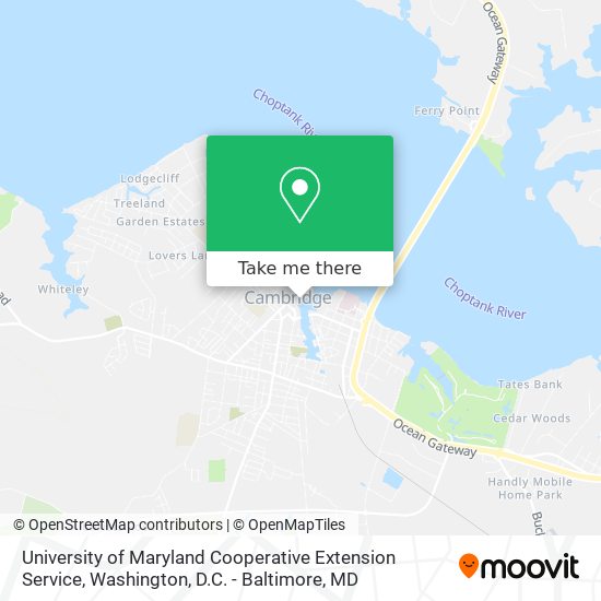 Mapa de University of Maryland Cooperative Extension Service