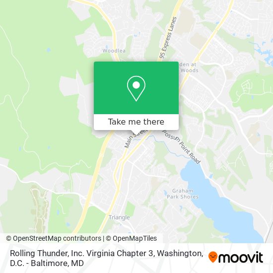 Mapa de Rolling Thunder, Inc. Virginia Chapter 3