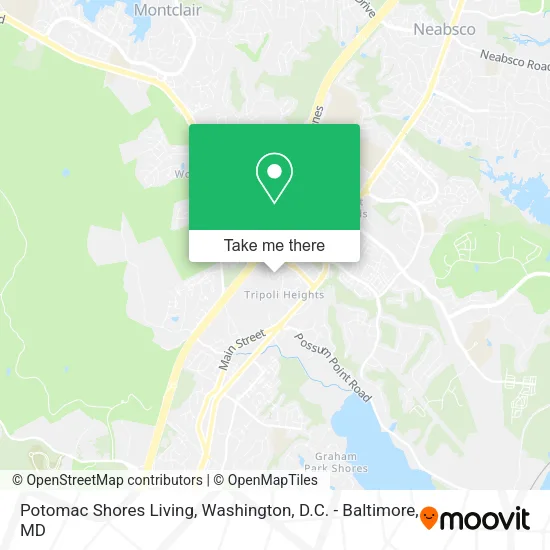 Potomac Shores Living map