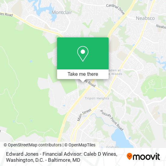 Edward Jones - Financial Advisor: Caleb D Wines map