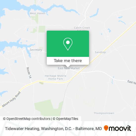 Tidewater Heating map