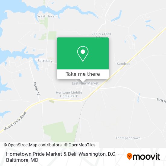 Hometown Pride Market & Deli map