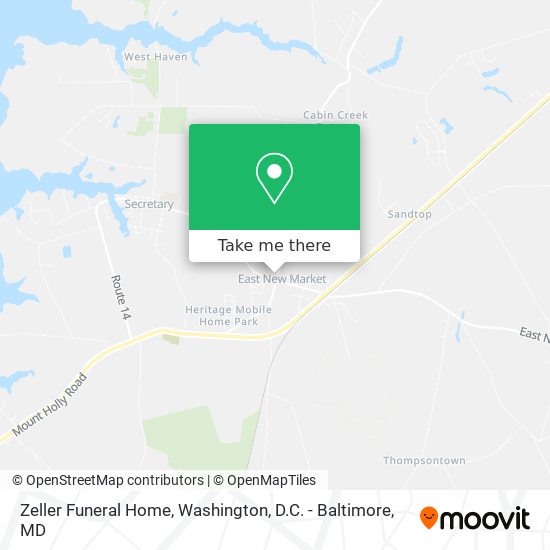 Mapa de Zeller Funeral Home