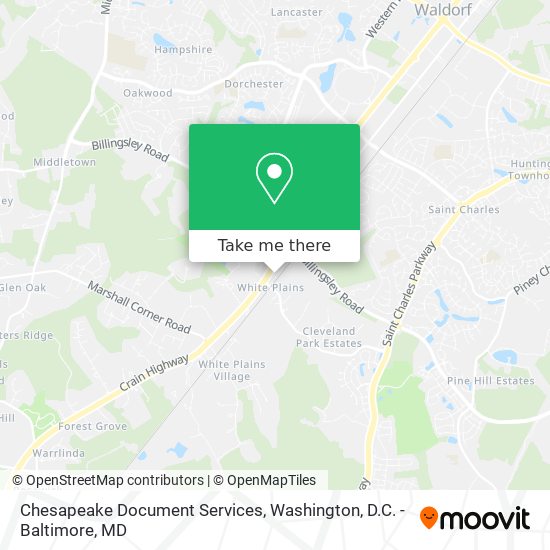 Chesapeake Document Services map