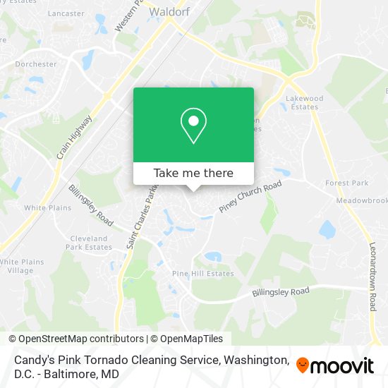 Mapa de Candy's Pink Tornado Cleaning Service